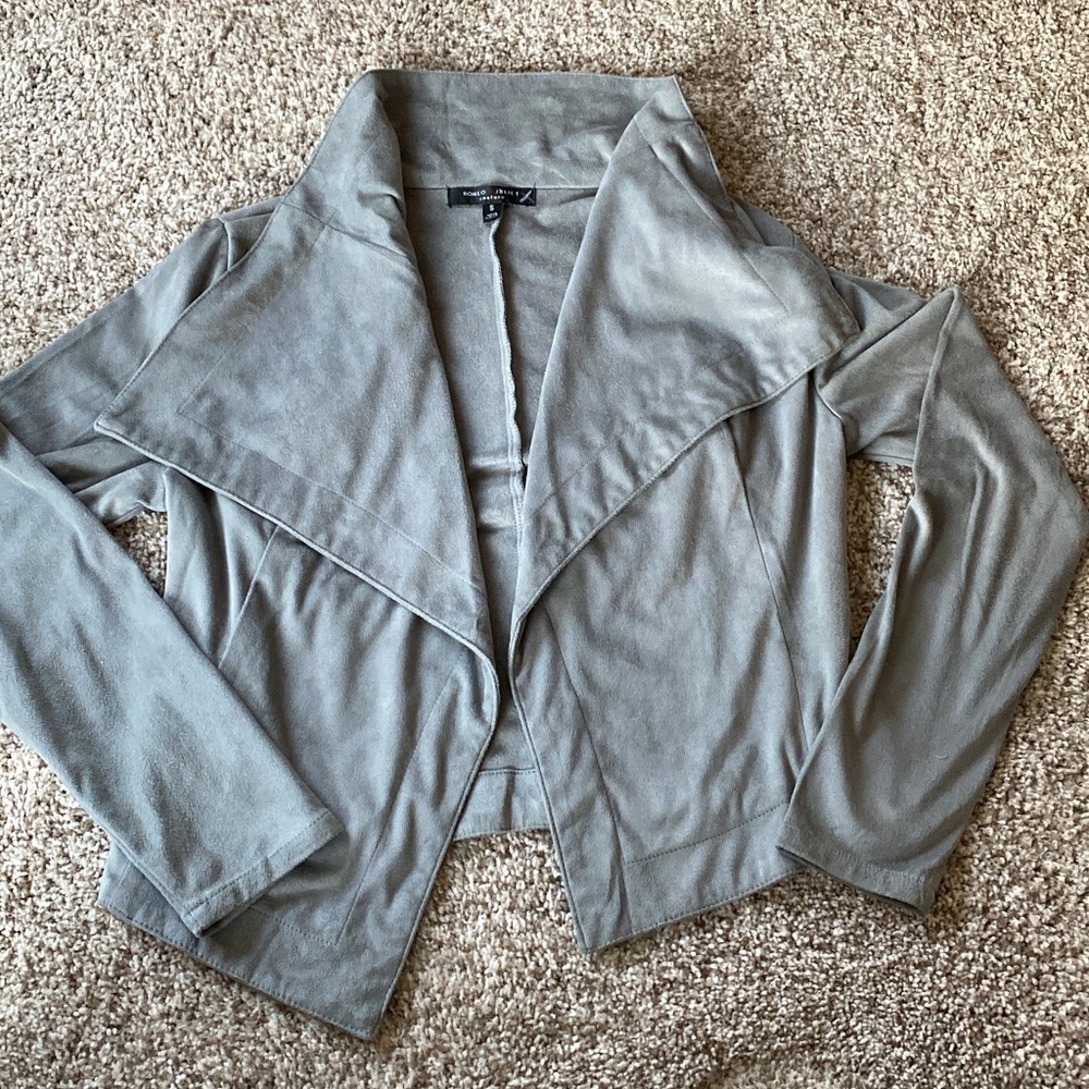 Romeo and Juliet Couture Faux Suede Jacket